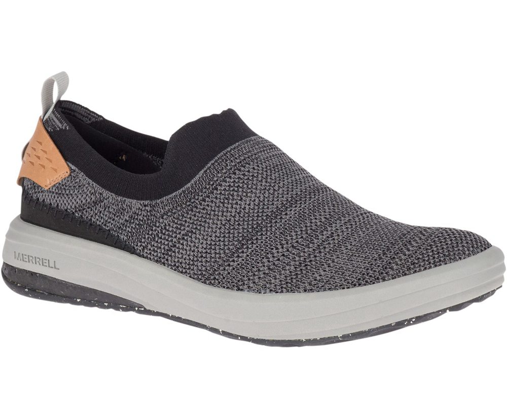 Merrell Slip Ons Męskie Czarne - Gridway Moc - 967248-XMT